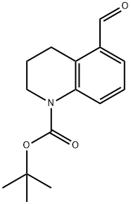 5-Formyl-3,4-dihydro-2H-quinoline-1-carboxylic acid tert-butyl ester Structure