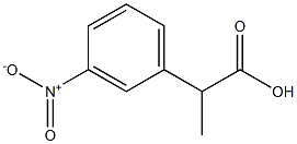 2-(3-Nitrophenyl)propanoic acid Structure