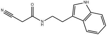 2-cyano-N-[2-(1H-indol-3-yl)ethyl]acetamide 구조식 이미지