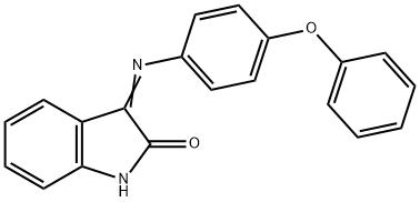 3-[(4-phenoxyphenyl)imino]-1,3-dihydro-2H-indol-2-one 구조식 이미지