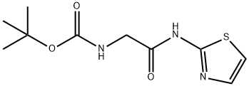 tert-butyl [2-oxo-2-(1,3-thiazol-2-ylamino)ethyl]carbamate 구조식 이미지