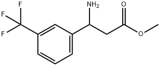3-Amino-3-(3-trifluoromethyl-phenyl)-propionic acid methyl ester Structure