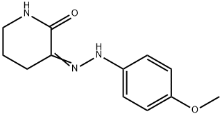 (3E)-3-[(4-methoxyphenyl)hydrazinylidene]piperidin-2-one 구조식 이미지