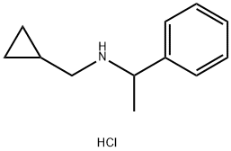 N-(cyclopropylmethyl)-1-phenylethanamine hydrochloride 구조식 이미지
