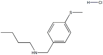 butyl({[4-(methylsulfanyl)phenyl]methyl})amine hydrochloride 구조식 이미지