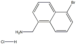 (5-bromonaphthalen-1-yl)methanamine:hydrochloride 구조식 이미지