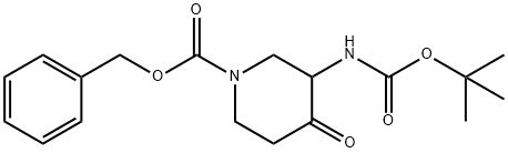 benzyl 3-((tert-butoxycarbonyl)amino)-4-oxopiperidine-1-carboxylate Structure