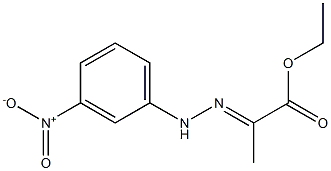 (E)-ethyl 2-(2-(3-nitrophenyl)hydrazono)propanoate 구조식 이미지
