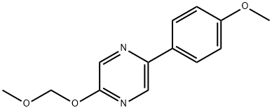 2-Methoxymethoxy-5-(4-methoxy-phenyl)-pyrazine Structure