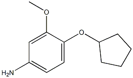 Benzenamine,4-(cyclopentyloxy)-3-methoxy- 구조식 이미지