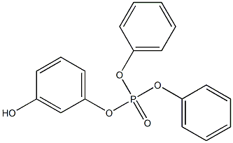 Phosphoric acid,3-hydroxyphenyl diphenyl ester 구조식 이미지