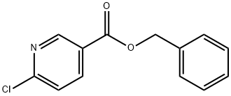 3-Pyridinecarboxylicacid, 6-chloro-, phenylmethyl ester 구조식 이미지
