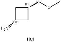 cis-3-(methoxymethyl)cyclobutan-1-amine hydrochloride 구조식 이미지