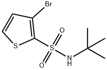 3-bromo-N-(tert-butyl)thiophene-2-sulfonamide 구조식 이미지