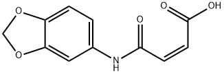 (2Z)-4-(1,3-benzodioxol-5-ylamino)-4-oxobut-2-enoic acid 구조식 이미지