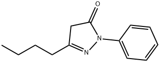3-butyl-1-phenyl-4,5-dihydro-1H-pyrazol-5-one 구조식 이미지