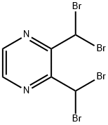 Pyrazine, 2,3-bis(dibromomethyl)- Structure