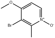 3-bromo-4-methoxy-2-methylpyridine N-oxide 구조식 이미지
