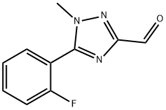 5-(2-fluorophenyl)-1-methyl-1,2,4-triazole-3-carbaldehyde Structure
