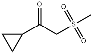 1-Cyclopropyl-2-methanesulfonyl-ethanone 구조식 이미지