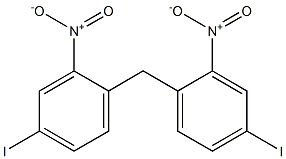 Benzene,1,1'-methylenebis[4-iodo-2-nitro- 구조식 이미지