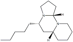 5H-Pyrido[1,2-c]pyrrolo[1,2-a]pyrimidine,decahydro-5-pentyl-, (5S,6aR,11aS)- Structure