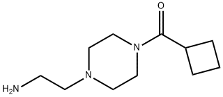 2-(4-cyclobutanecarbonylpiperazin-1-yl)ethan-1-amine 구조식 이미지