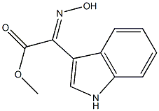 HYDROXYIMINO-(1H-INDOL-3-YL)-ACETIC ACID METHYL ESTER Structure