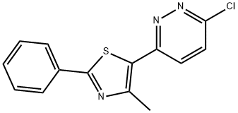 3-chloro-6-(4-methyl-2-phenyl-1,3-thiazol-5-yl)pyridazine Structure