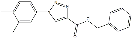 N-benzyl-1-(3,4-dimethylphenyl)triazole-4-carboxamide Structure