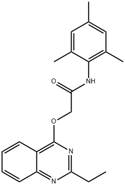 2-(2-ethylquinazolin-4-yl)oxy-N-(2,4,6-trimethylphenyl)acetamide Structure