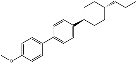 1,1'-Biphenyl, 4-methoxy-4'-(trans-4-propylcyclohexyl)- Structure