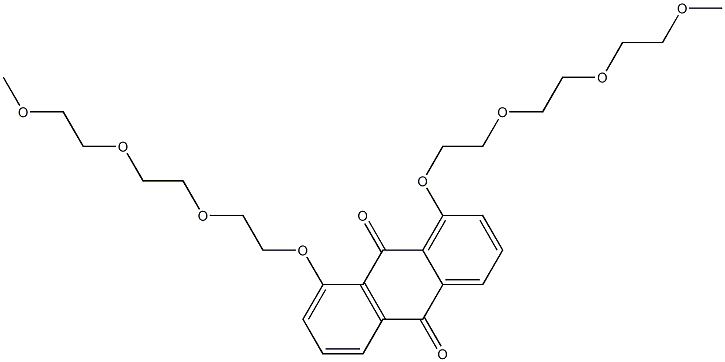 9,10-Anthracenedione, 1,8-bis[2-[2-(2-methoxyethoxy)ethoxy]ethoxy]- Structure