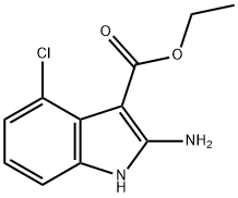 ETHYL 2-AMINO-4-CHLORO-1H-INDOLE-3-CARBOXYLATE Structure