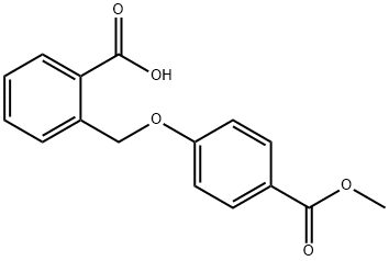 2-[(4-methoxycarbonylphenoxy)methyl]benzoic acid 구조식 이미지