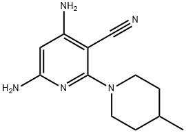 4,6-Diamino-2-(4-methyl-piperidine-1-yl)-nicotinonitrile 구조식 이미지