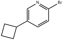 2-bromo-5-cyclobutylpyridine Structure