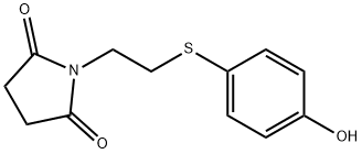1-(2-(4-HYDROXYPHENYLTHIO)ETHYL)PYRROLIDINE-2,5-DIONE Structure