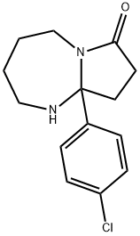 9a-(4-Chlorophenyl)-octahydro-1H-pyrrolo[1,2-a][1,3]diazepin-7-one 구조식 이미지