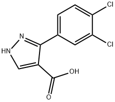 5-(3,4-dichlorophenyl)-1H-pyrazole-4-carboxylic acid Structure