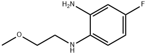 4-Fluoro-N1-(2-methoxyethyl)benzene-1,2-diamine 구조식 이미지