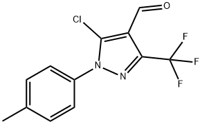 5-chloro-3-(trifluoromethyl)-1-p-tolyl-1H-pyrazole-4-carbaldehyde 구조식 이미지