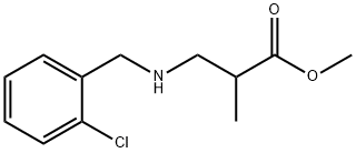 methyl 3-{[(2-chlorophenyl)methyl]amino}-2-methylpropanoate 구조식 이미지