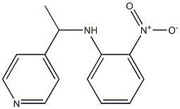 2-nitro-N-[1-(pyridin-4-yl)ethyl]aniline Structure