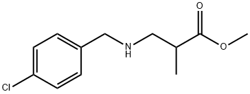 methyl 3-{[(4-chlorophenyl)methyl]amino}-2-methylpropanoate Structure