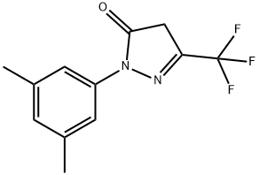 1-(3,5-dimethylphenyl)-3-(trifluoromethyl)-1H-pyrazol-5(4H)-one 구조식 이미지