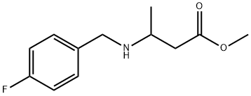 methyl 3-{[(4-fluorophenyl)methyl]amino}butanoate 구조식 이미지