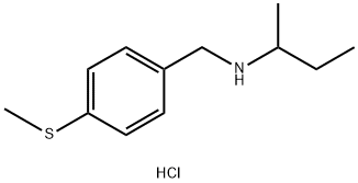 (butan-2-yl)({[4-(methylsulfanyl)phenyl]methyl})amine hydrochloride 구조식 이미지