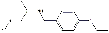 [(4-ethoxyphenyl)methyl](propan-2-yl)amine hydrochloride Structure