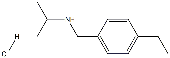 [(4-ethylphenyl)methyl](propan-2-yl)amine hydrochloride Structure